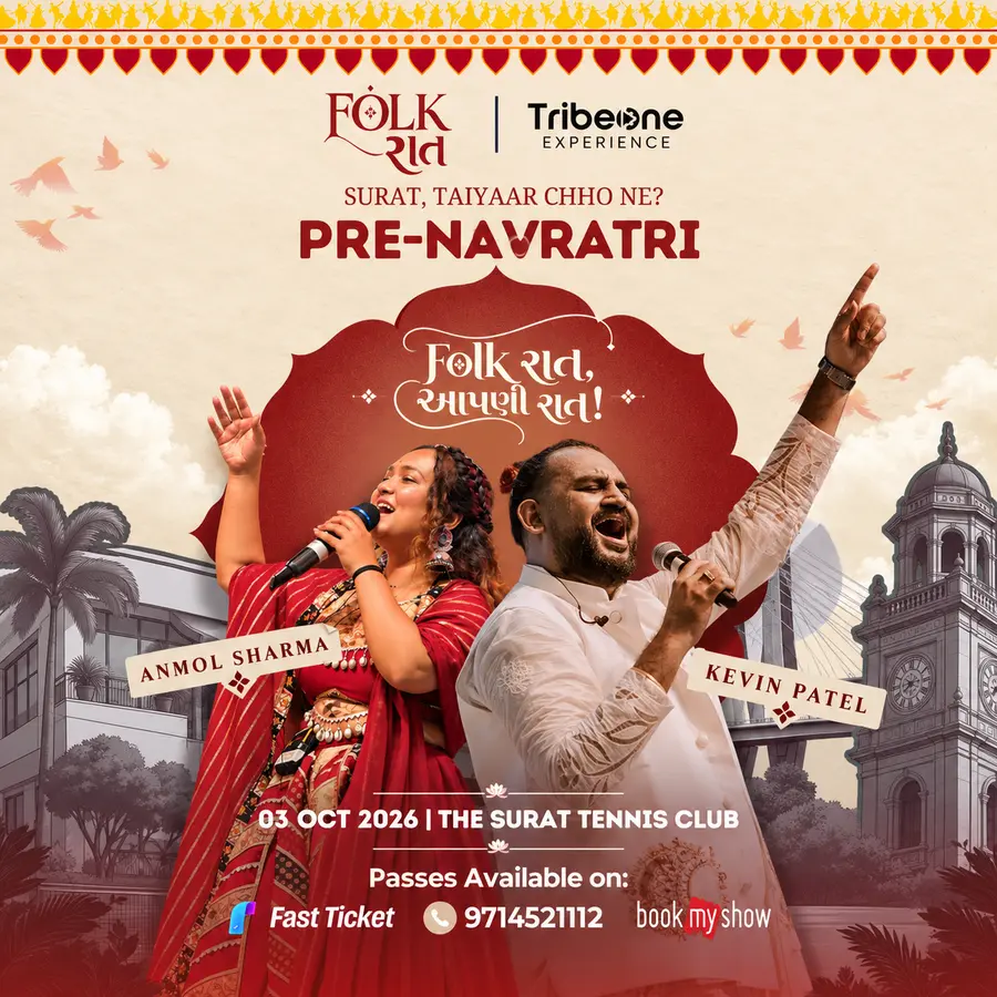 Folk Raat artists — Kevin Patel and Anmol Sharma